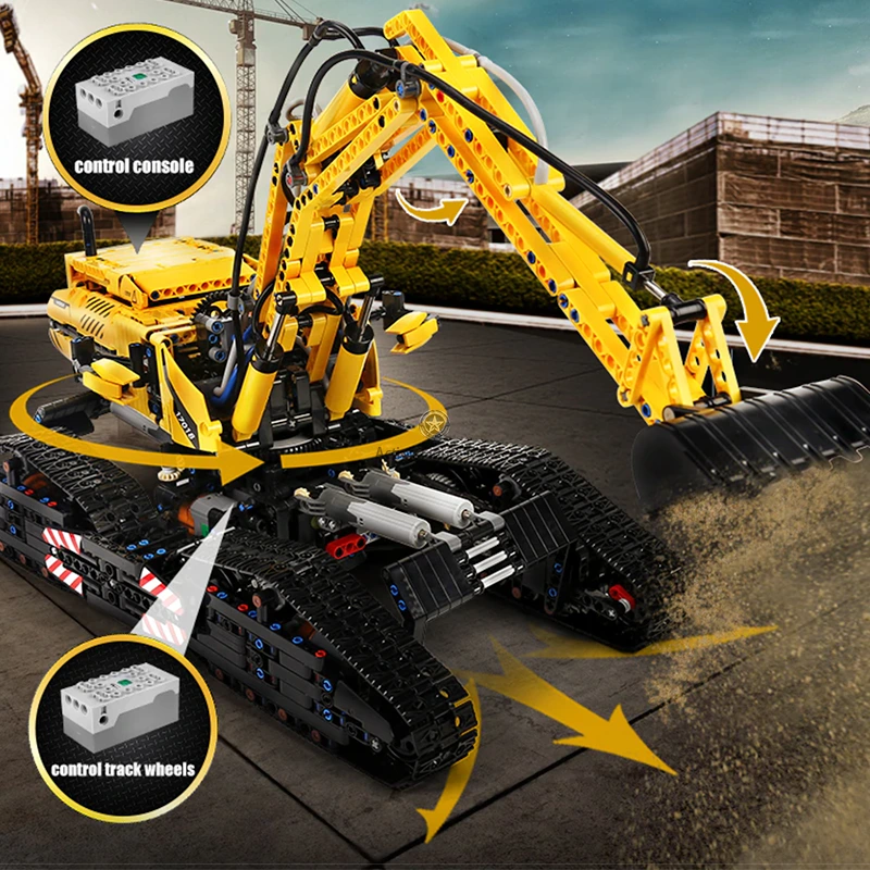 Remote Control Transforming Excavator 2236 Pieces Remote Control Transforming Excavator 2236 Pieces