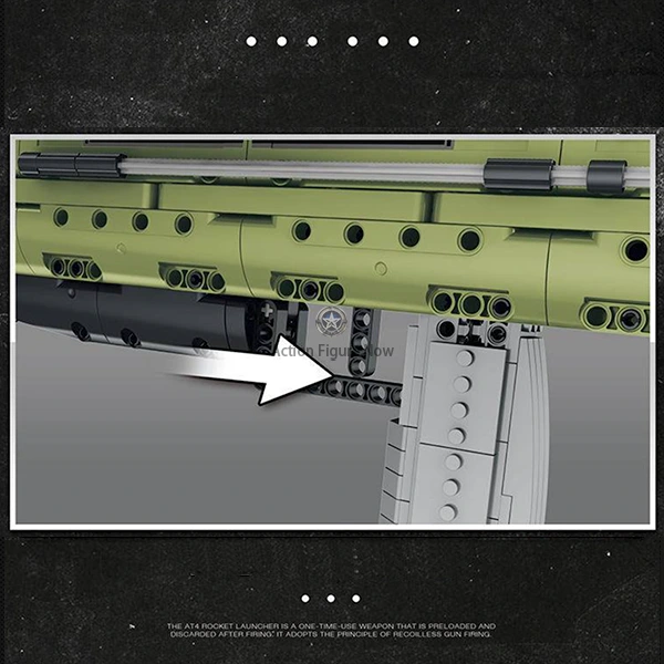 M136 AT-4 Anti-Tank Grenade Launcher Model Kit (1747 Pieces) M136 AT-4 Anti-Tank Grenade Launcher Model Kit (1747 Pieces)