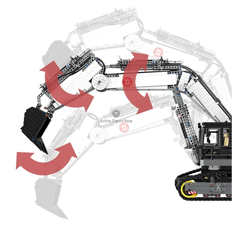 Heavy-Duty Remote-Controlled Digger, 4342pcs Heavy-Duty Remote-Controlled Digger, 4342pcs