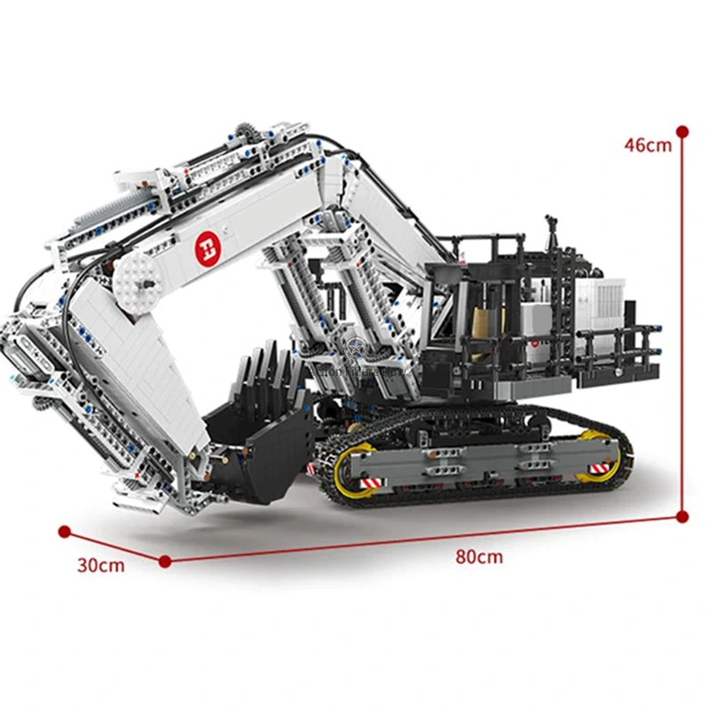 Heavy-Duty Remote-Controlled Digger, 4342pcs Heavy-Duty Remote-Controlled Digger, 4342pcs