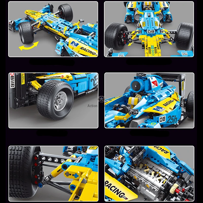 New Remote-Controlled Formula 1 Race Car 1697pcs