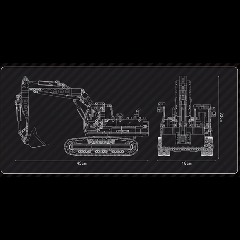 1827PCS RC Excavator 1827PCS RC Excavator