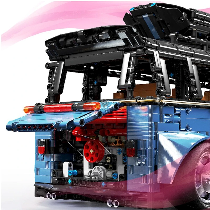Widebody Campervan in Satin Blue (3298 Pieces)