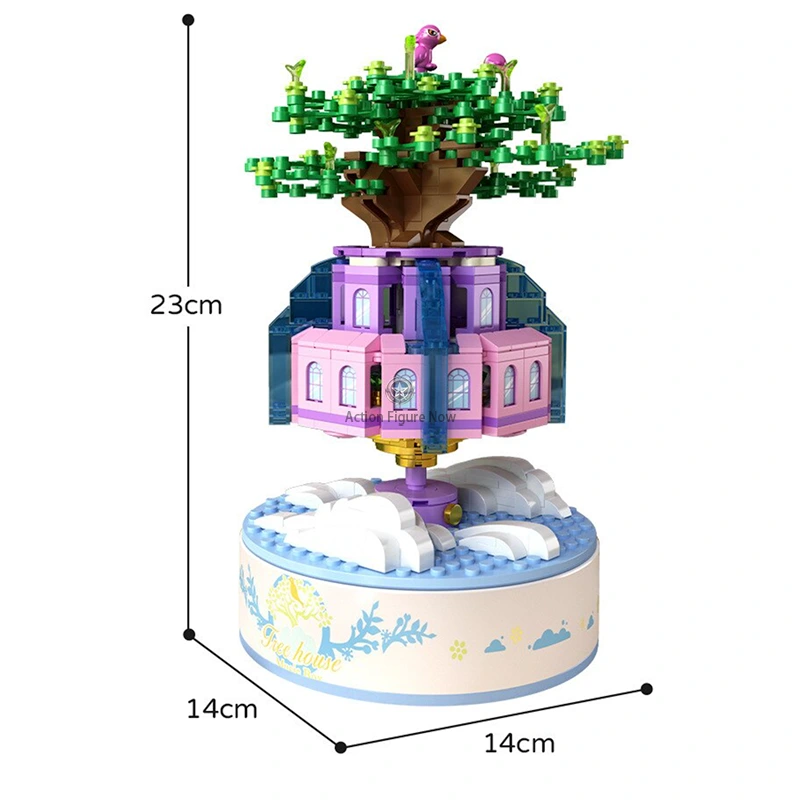 Music Box 457pcs Architecture Building Blocks Sky City DIY Model