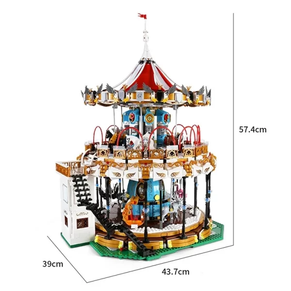 Motorized Merry-Go-Round with 5,085 Pieces