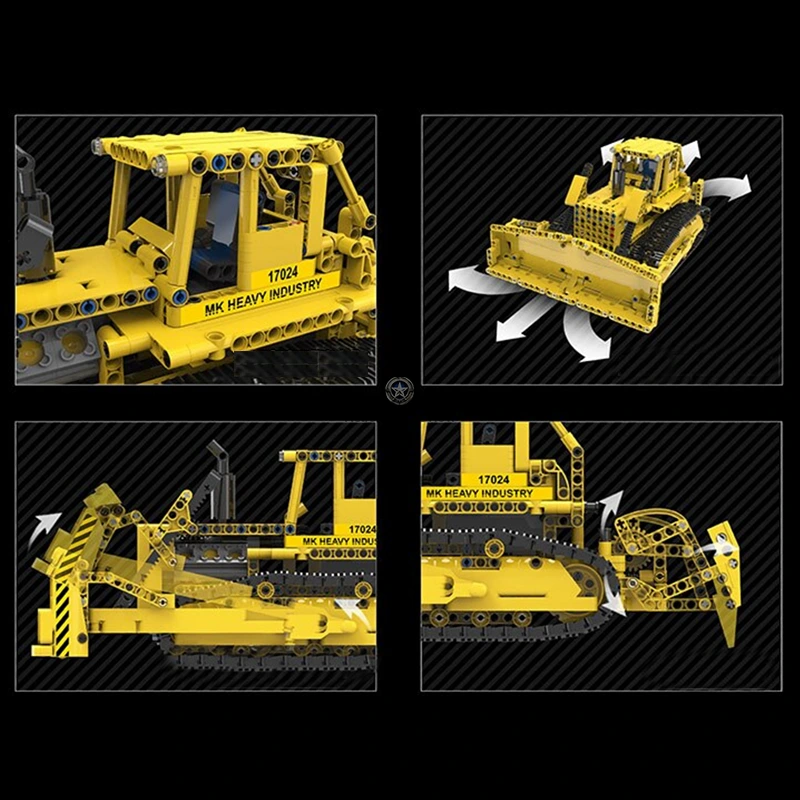 1002-Piece Remote Control Bulldozer 1002-Piece Remote Control Bulldozer