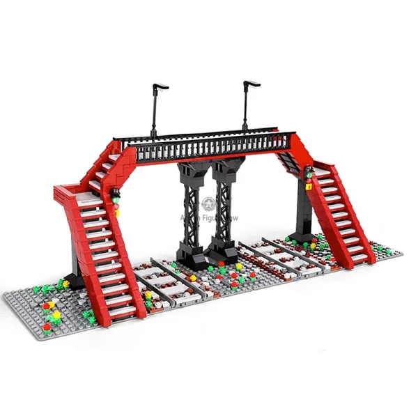 New Railway Crossing: 654-Piece Building Blocks Set