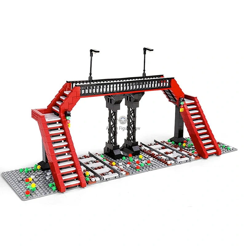 New Railway Crossing: 654-Piece Building Blocks Set New Railway Crossing: 654-Piece Building Blocks Set
