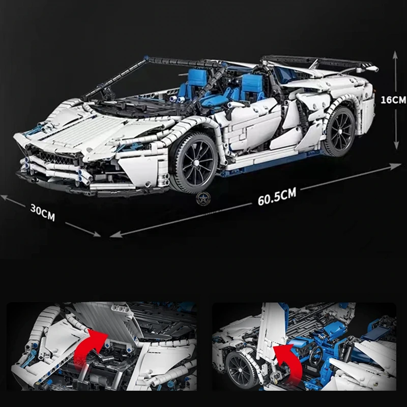 Remote Controlled Sports Convertible White Lamborghini Aventador SV 4037pcs