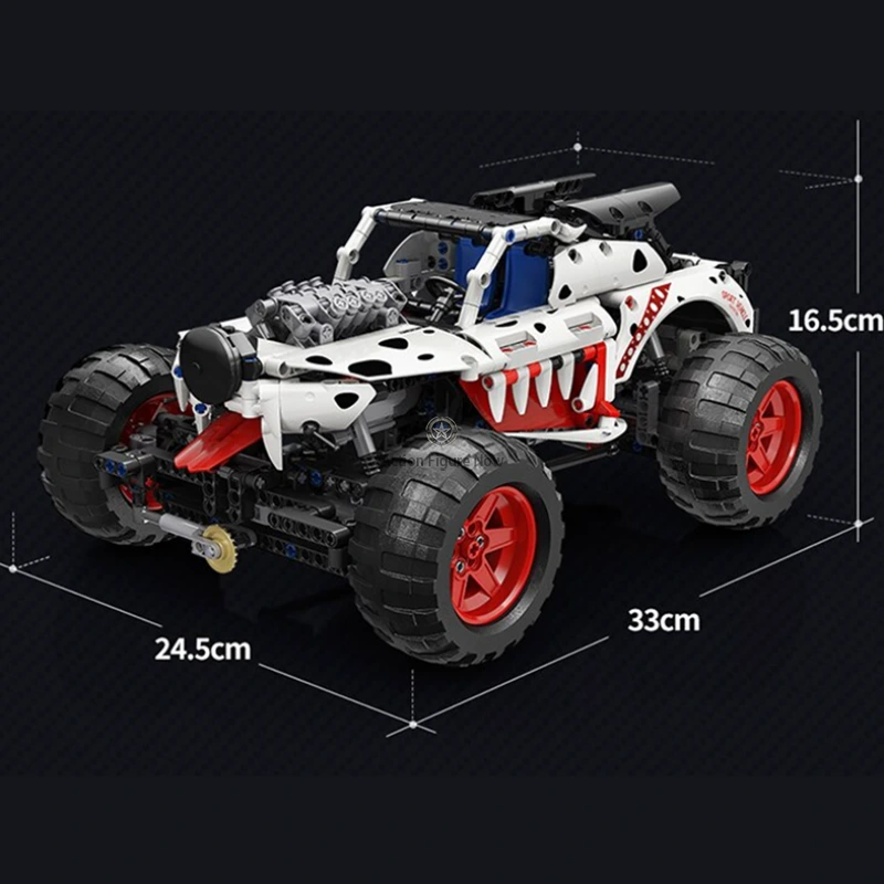 986-Piece All-Terrain Dalmatian Monster Truck 986-Piece All-Terrain Dalmatian Monster Truck