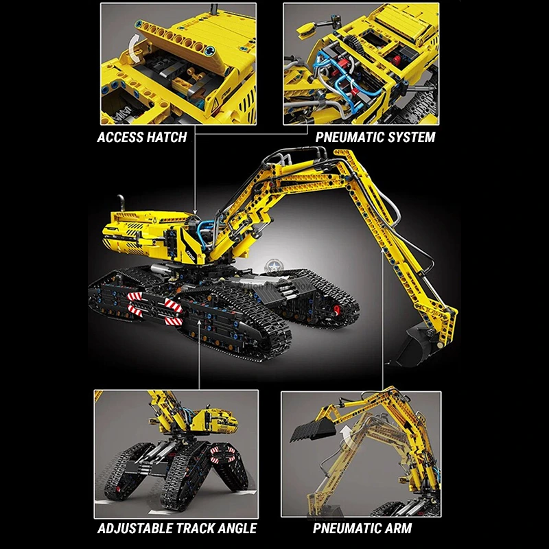 Remote Control Transforming Excavator 2236 Pieces Remote Control Transforming Excavator 2236 Pieces