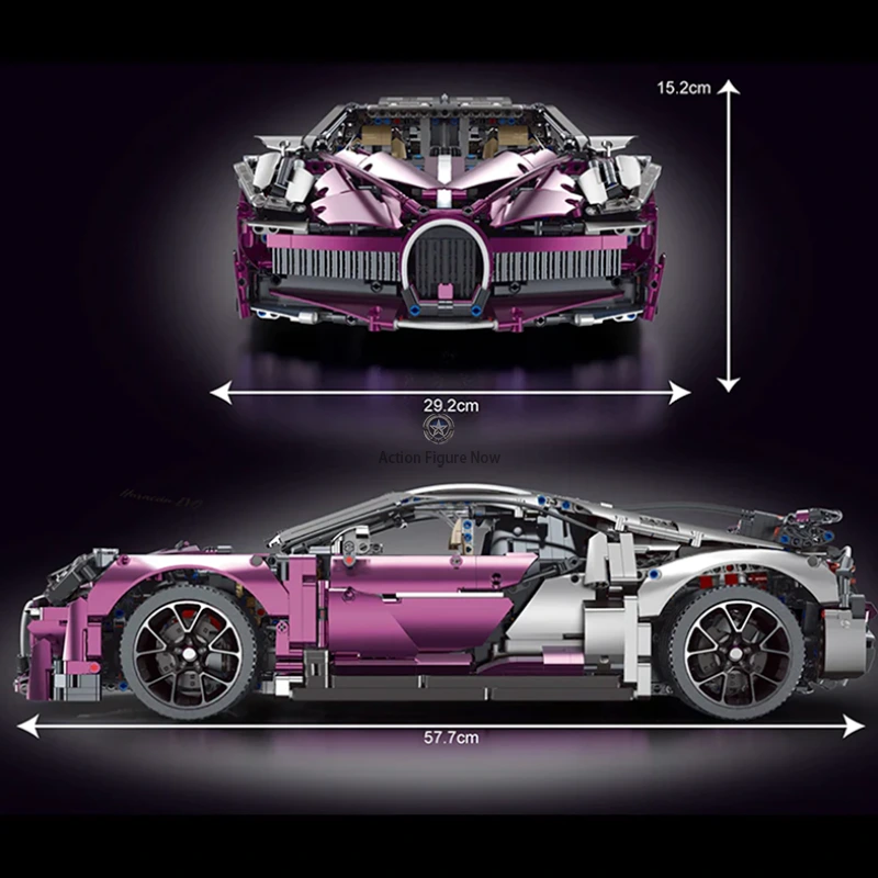 Pink Devil Hypercar Model 3728pcs Pink Devil Hypercar Model 3728pcs