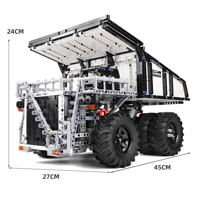Remote-Controlled Large-Scale Mining Dump Truck: Building Block Set (2010 Pieces) Remote-Controlled Large-Scale Mining Dump Truck: Building Block Set (2010 Pieces)