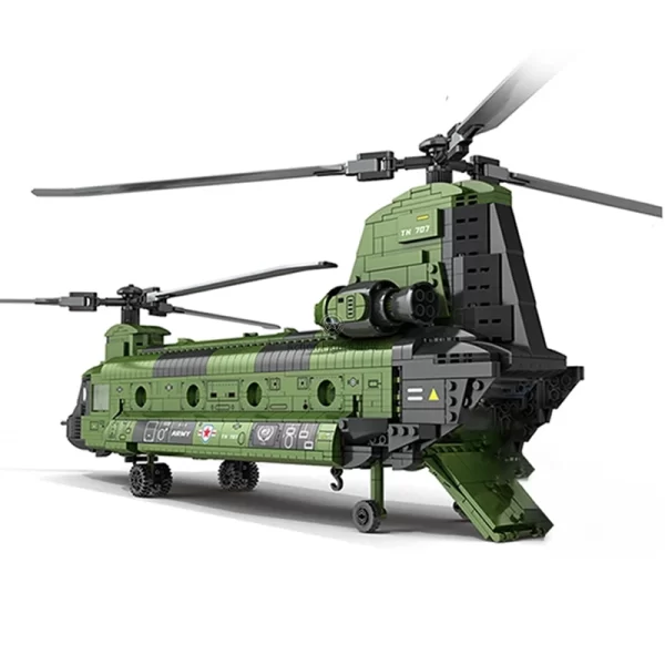 Army Transport Helicopter Building Blocks Toy - 1621 PCS