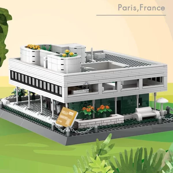 Villa Savoye, Paris 3D Architecture Model Kit (1225 Pieces)
