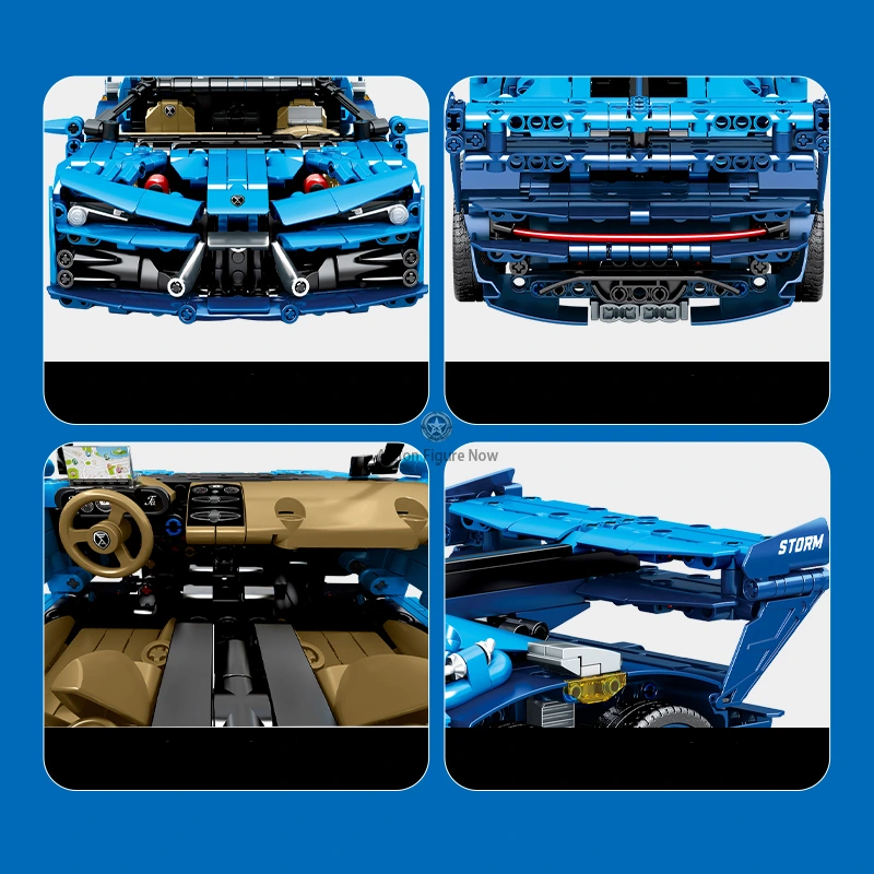 1554-Piece Six-Wheeled Hypercar 1554-Piece Six-Wheeled Hypercar