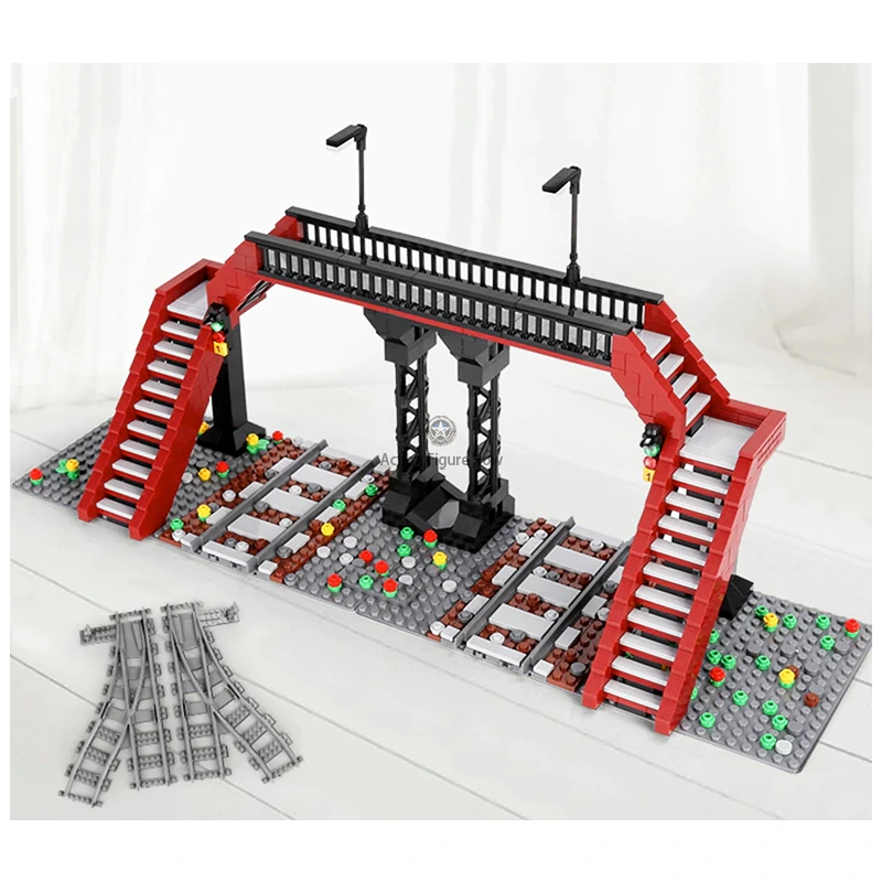 New Railway Crossing: 654-Piece Building Blocks Set New Railway Crossing: 654-Piece Building Blocks Set