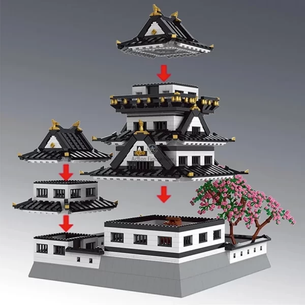 3085 Piece Himeji Castle Model Building Blocks Kit