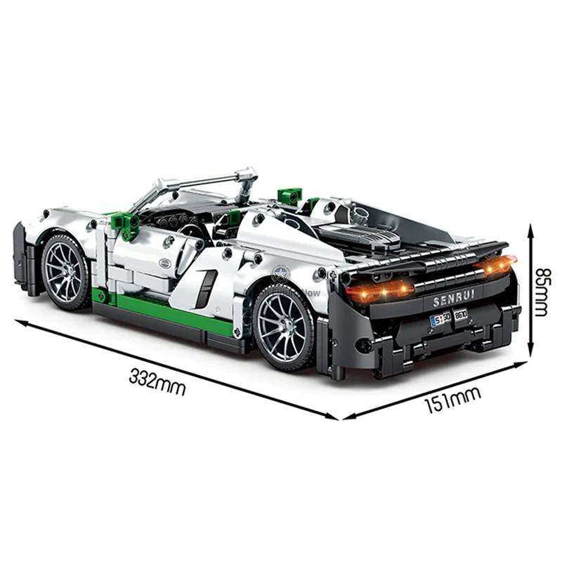 1016PCS German Hypercar Remote Control Building Blocks 1016PCS German Hypercar Remote Control Building Blocks