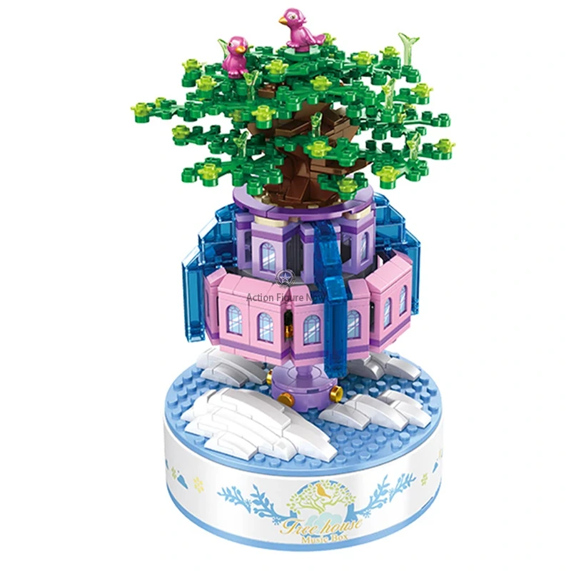 Music Box 457pcs Architecture Building Blocks Sky City DIY Model Music Box 457pcs Architecture Building Blocks Sky City DIY Model
