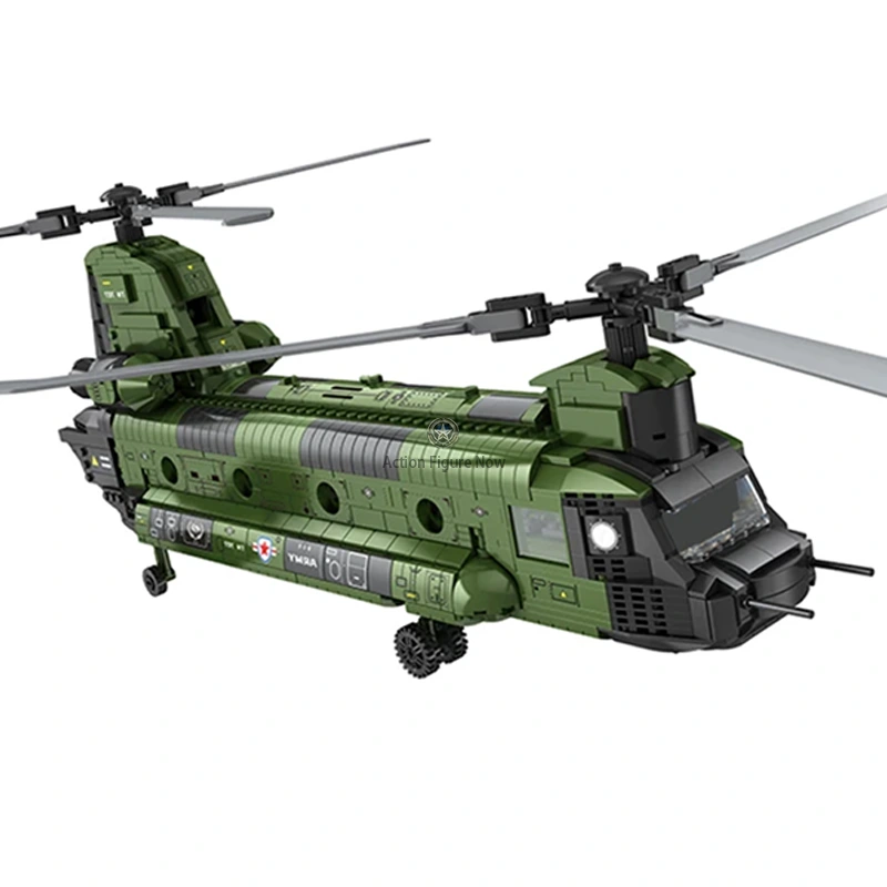 Army Transport Helicopter Building Blocks Toy - 1621 PCS Army Transport Helicopter Building Blocks Toy - 1621 PCS