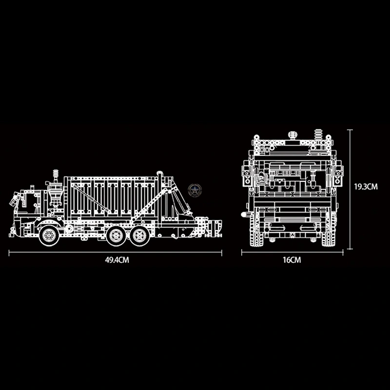1688 Piece Remote Controlled Garbage Truck 1688 Piece Remote Controlled Garbage Truck