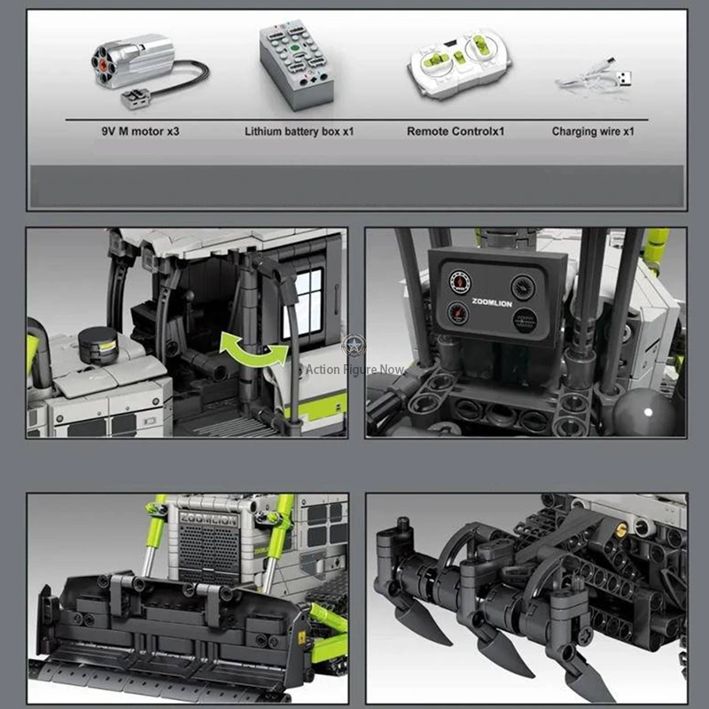 1284PCS RC Bulldozer 1284PCS RC Bulldozer