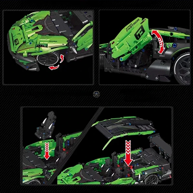 1643-Piece Remote Control Racing Lamborghini 1643-Piece Remote Control Racing Lamborghini