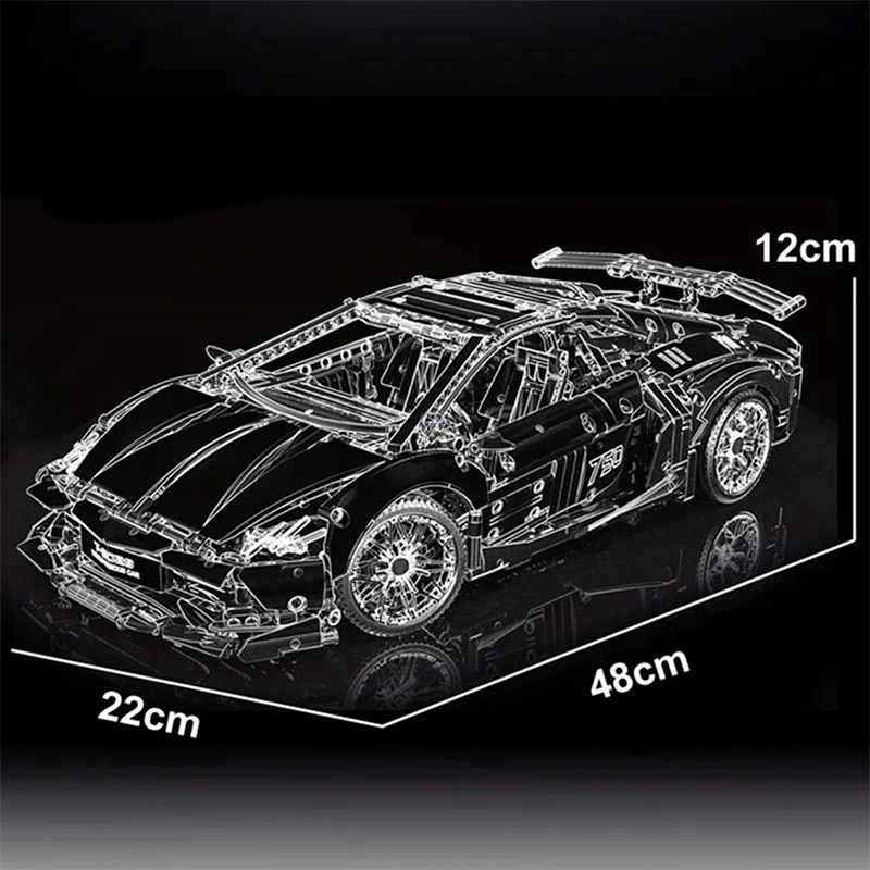 Neon Lights Remote Controlled Supercar (2208pcs) Neon Lights Remote Controlled Supercar (2208pcs)