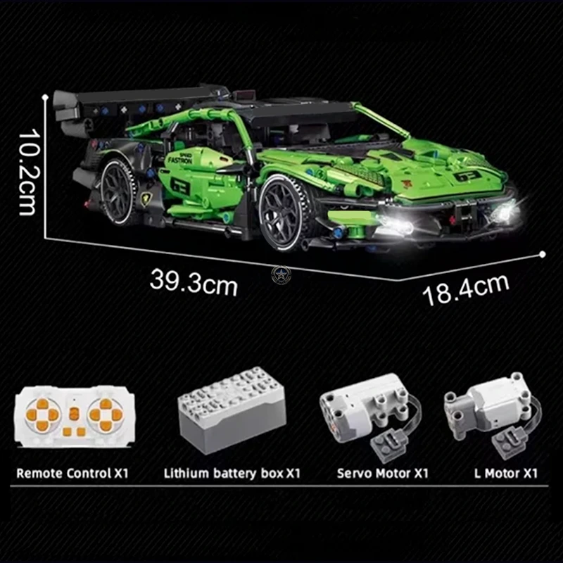 1643-Piece Remote Control Racing Lamborghini 1643-Piece Remote Control Racing Lamborghini