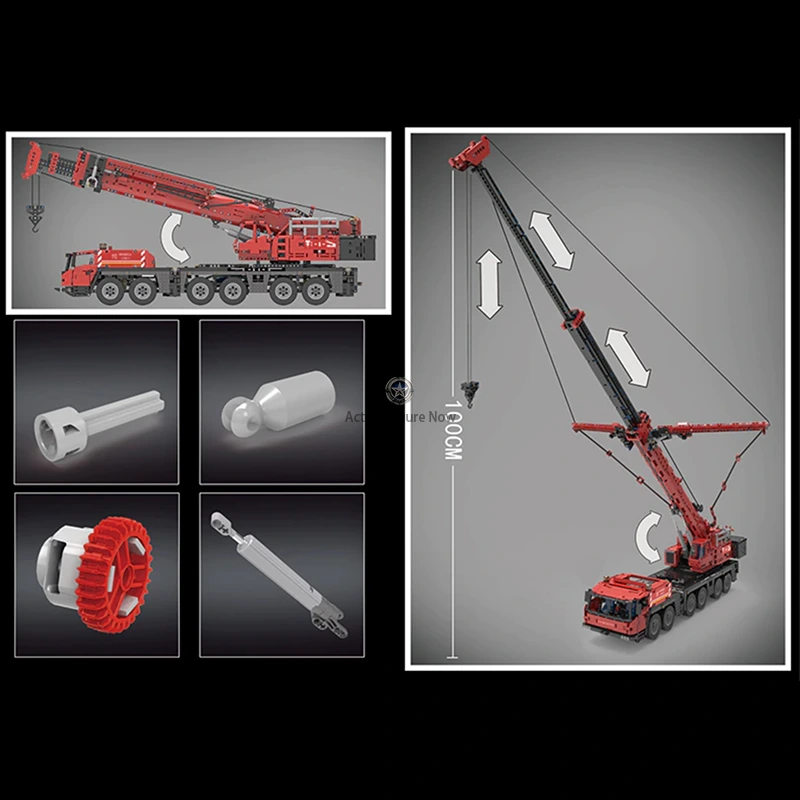 Remote-Controlled 4460-Piece Tower Crane Building Construction Blocks Engineering Set Remote-Controlled 4460-Piece Tower Crane Building Construction Blocks Engineering Set