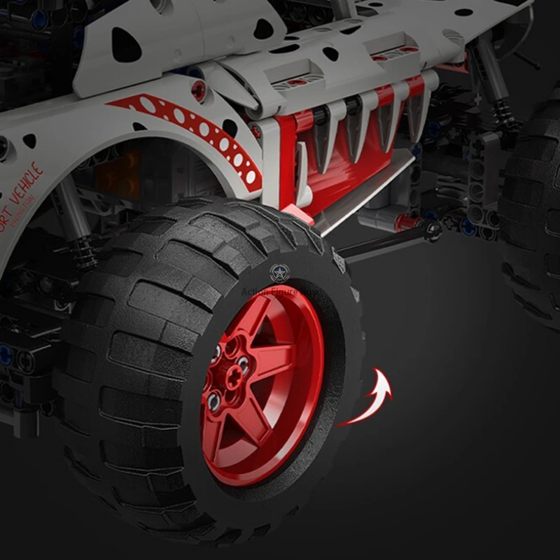 986-Piece All-Terrain Dalmatian Monster Truck 986-Piece All-Terrain Dalmatian Monster Truck