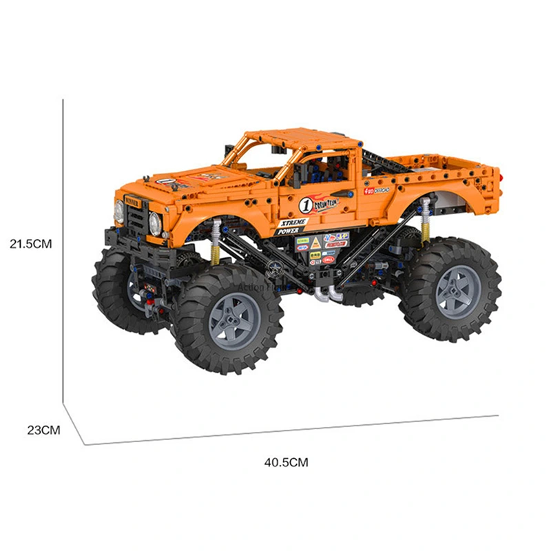 Mega 1492-Piece Remote Controlled Monster Truck Mega 1492-Piece Remote Controlled Monster Truck