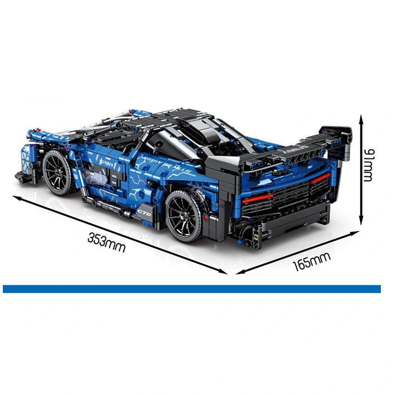 1:18 Scale Remote Controlled British Luxury Hypercar (1404 Pieces) 1:18 Scale Remote Controlled British Luxury Hypercar (1404 Pieces)