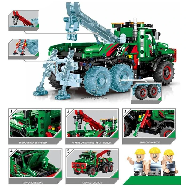 1134 Pcs Remote Control All-Terrain Tow Truck 1134 Pcs Remote Control All-Terrain Tow Truck