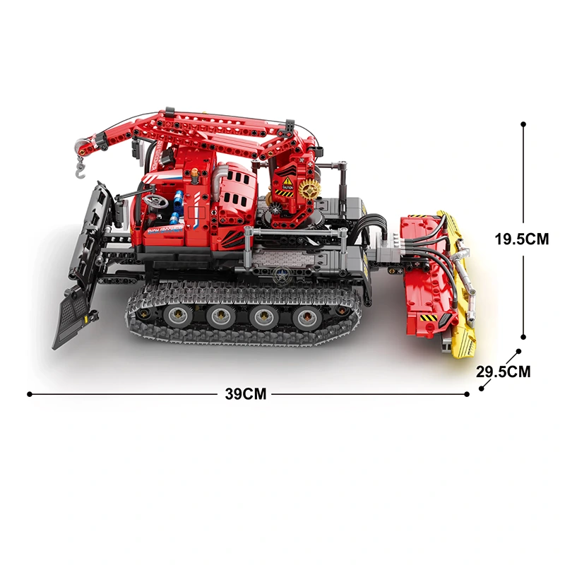 1099pcs Technic Remote Controlled Snow Groomer 1099pcs Technic Remote Controlled Snow Groomer