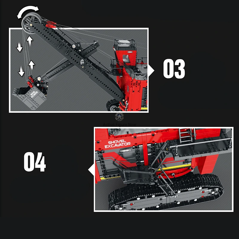 Remote Control Rope Shovel 2968 Piece Engineering Building Blocks Remote Control Rope Shovel 2968 Piece Engineering Building Blocks