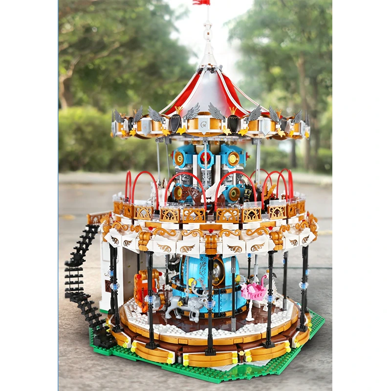Motorized Merry-Go-Round with 5,085 Pieces Motorized Merry-Go-Round with 5,085 Pieces
