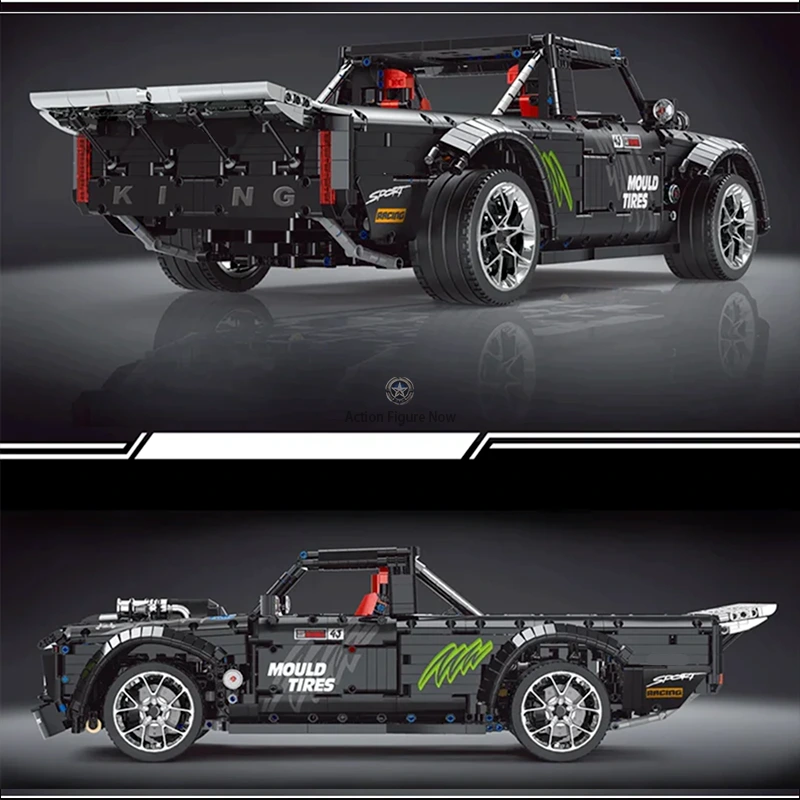 Remote Controlled Lowered Pickup Truck with 3694 Pieces Remote Controlled Lowered Pickup Truck with 3694 Pieces