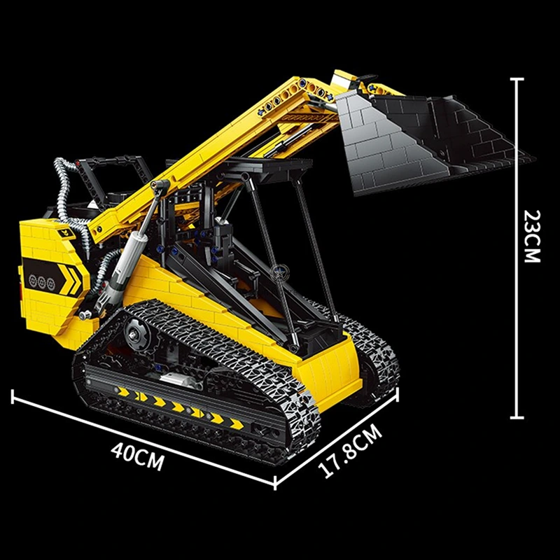 1800-Piece Remote-Controlled Compact Track Loader 1800-Piece Remote-Controlled Compact Track Loader