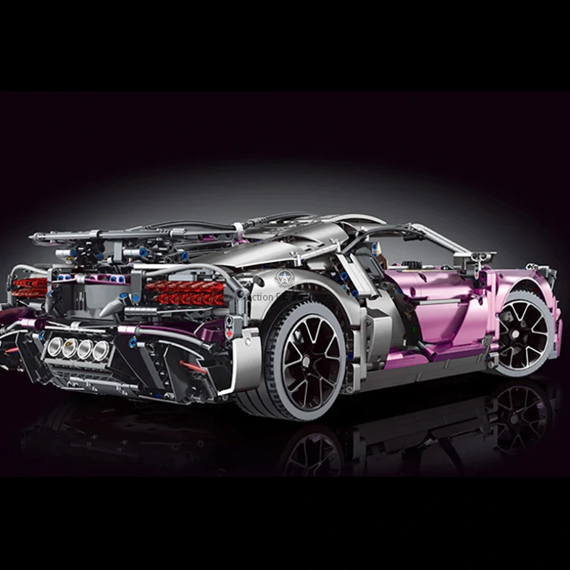 Pink Devil Hypercar Model 3728pcs Pink Devil Hypercar Model 3728pcs