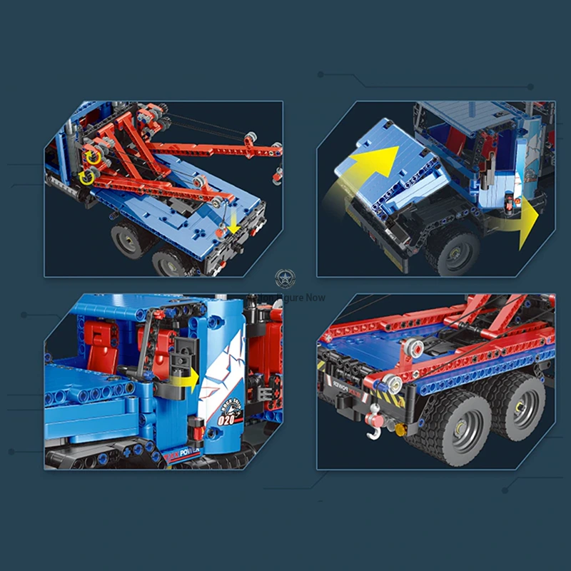1063-Piece Remote Controlled Flatbed Tow Truck 1063-Piece Remote Controlled Flatbed Tow Truck
