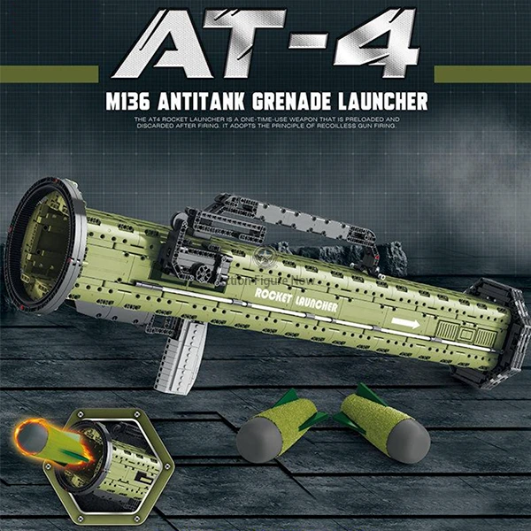 M136 AT-4 Anti-Tank Grenade Launcher Model Kit (1747 Pieces) M136 AT-4 Anti-Tank Grenade Launcher Model Kit (1747 Pieces)