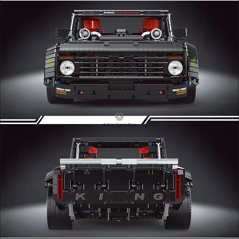 Remote Controlled Lowered Pickup Truck with 3694 Pieces Remote Controlled Lowered Pickup Truck with 3694 Pieces