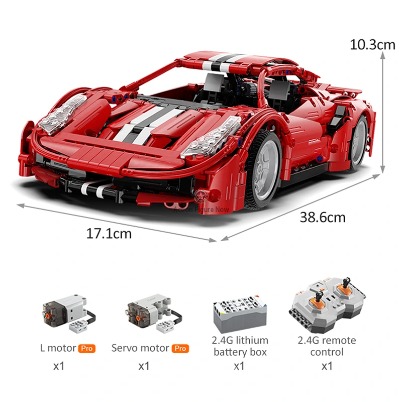 1125pcs Remote Controlled Italian Supercar 1125pcs Remote Controlled Italian Supercar
