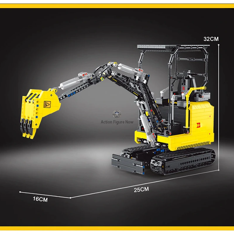 1717-Piece Remote Control Mini Excavator 1717-Piece Remote Control Mini Excavator
