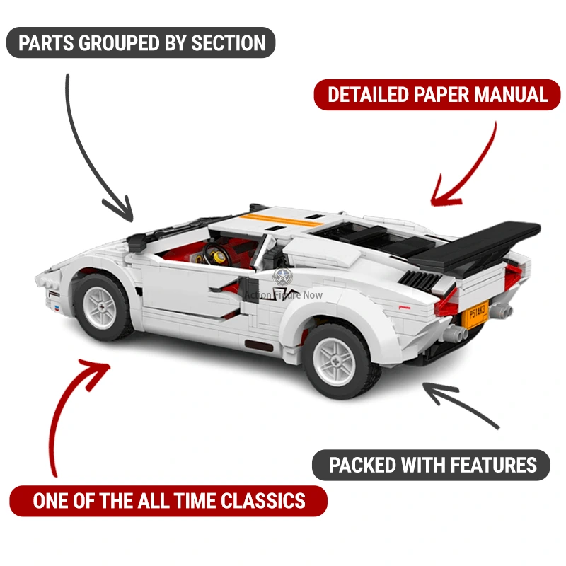 1980s Lamborghini Countach 1348Pcs 1980s Lamborghini Countach 1348Pcs