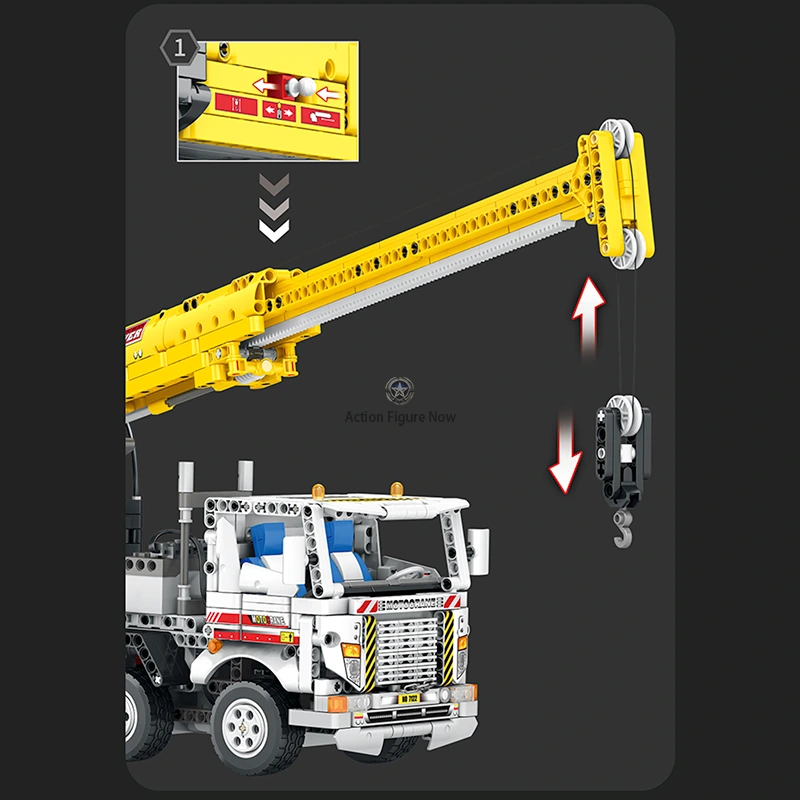 2205-Piece Remote Control Crane Truck 2205-Piece Remote Control Crane Truck