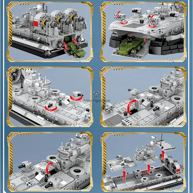 1439 Piece Military Hovercraft 1439 Piece Military Hovercraft
