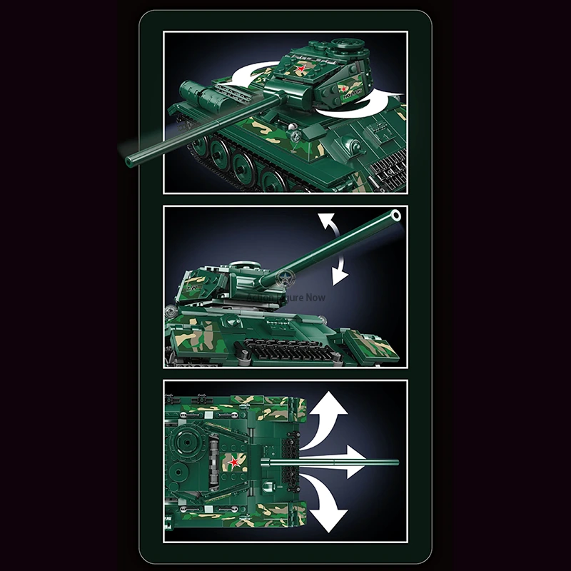 799pcs Remote Control T-34 Tank 799pcs Remote Control T-34 Tank